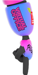 Robot arm pointing down