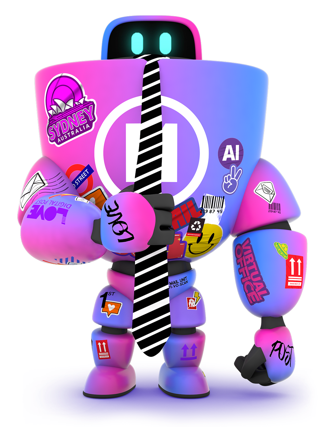 Robot with enterprise branding