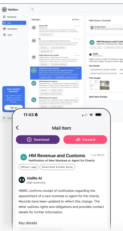 MailPortal Screenshots