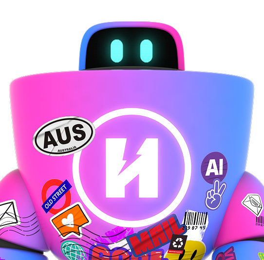 Robot upper half with envelopes